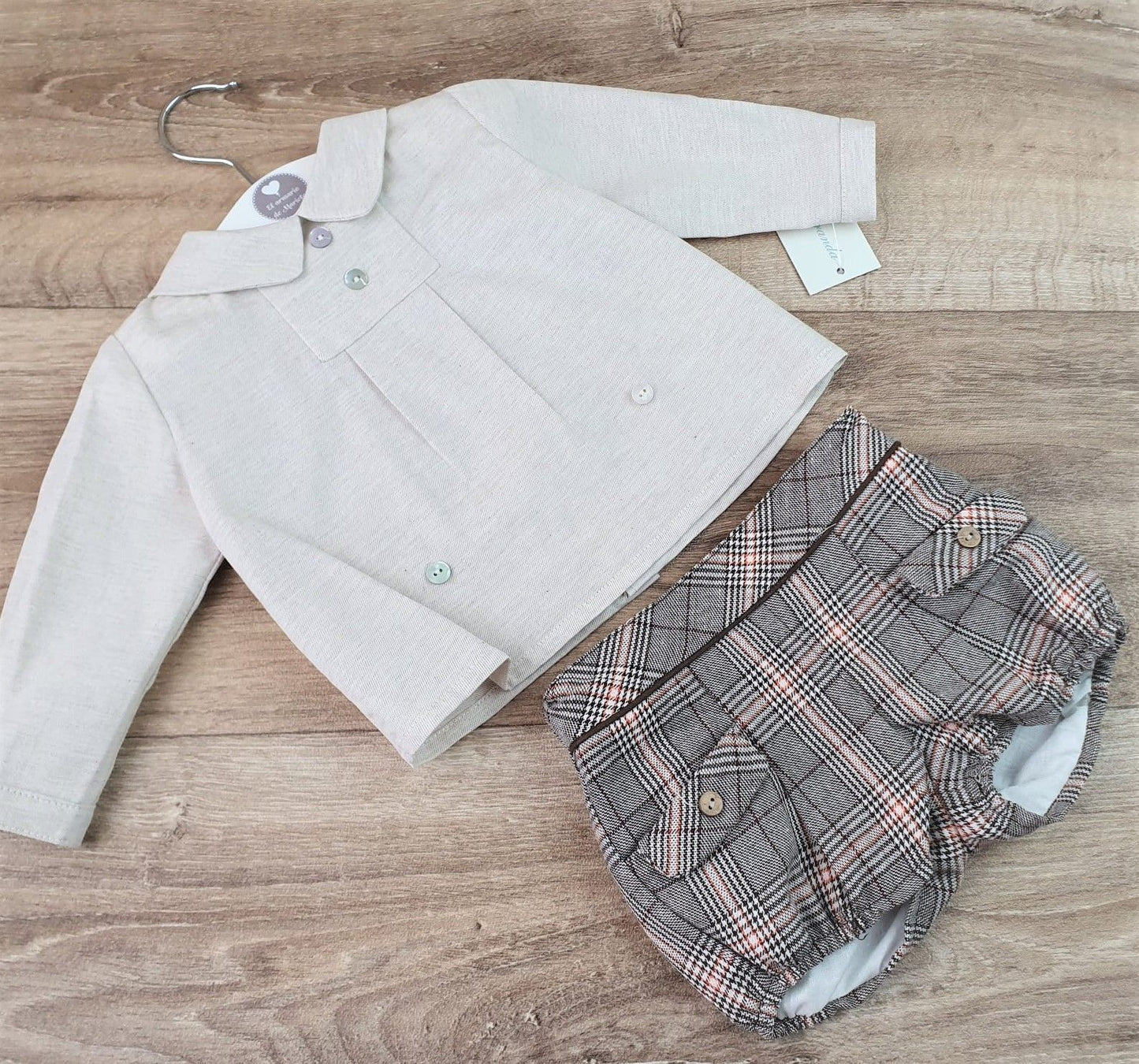 Conjunto camisa y pantalón Scottish