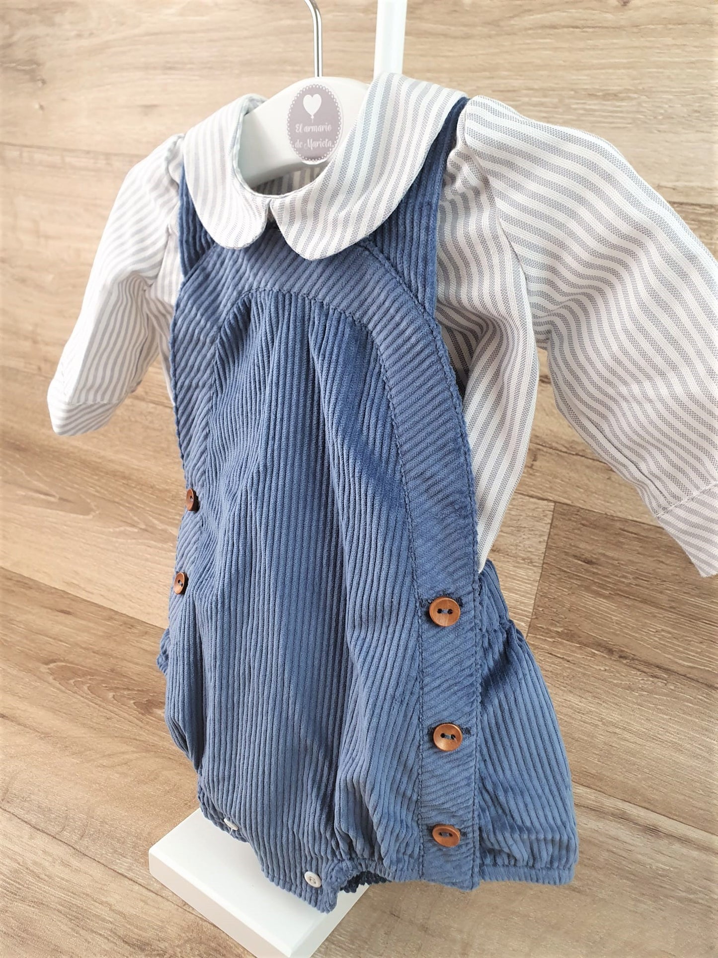 Camisa y peto de niño - Blue Essence