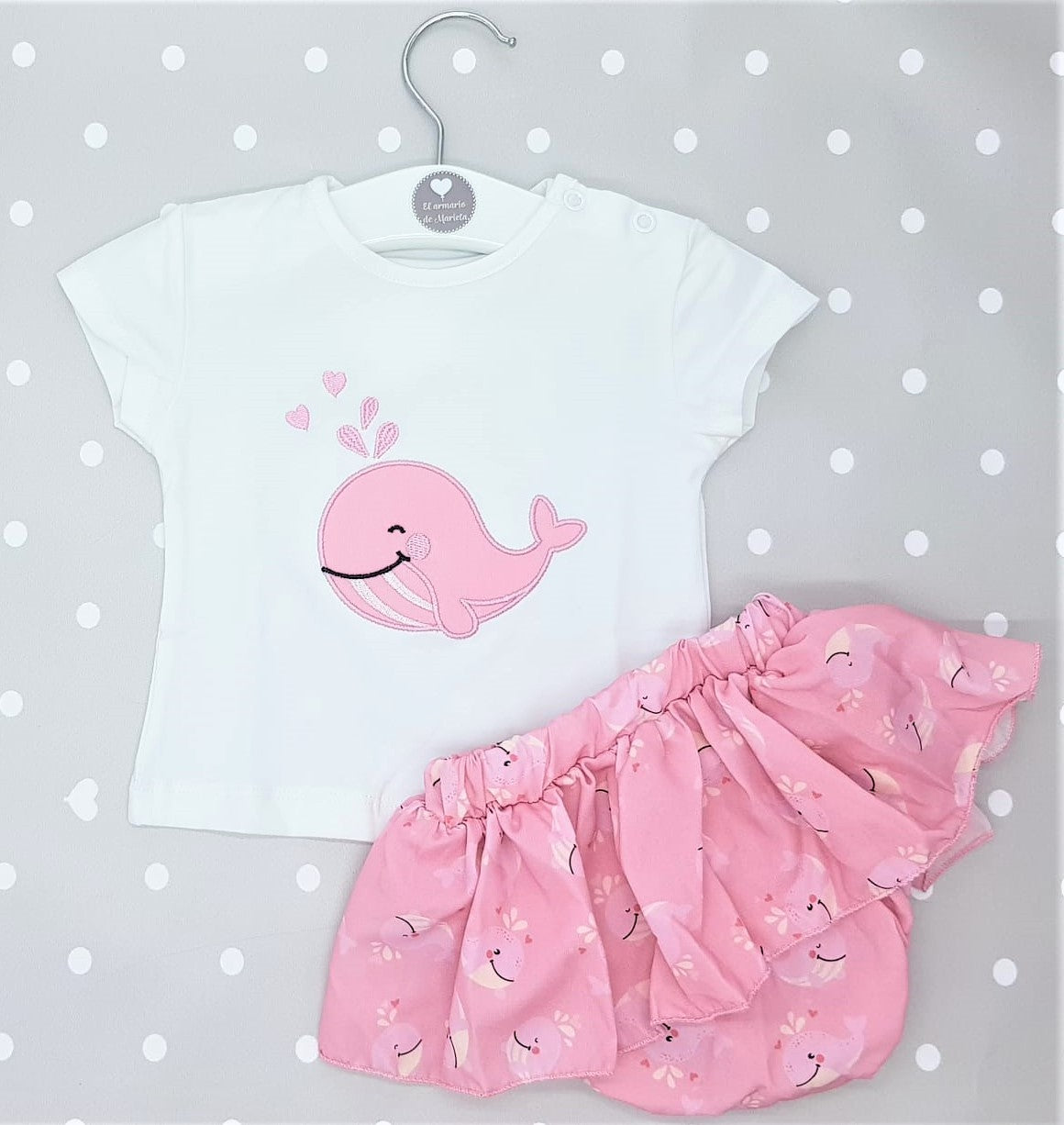 Conjunto niña Ballena sonriente