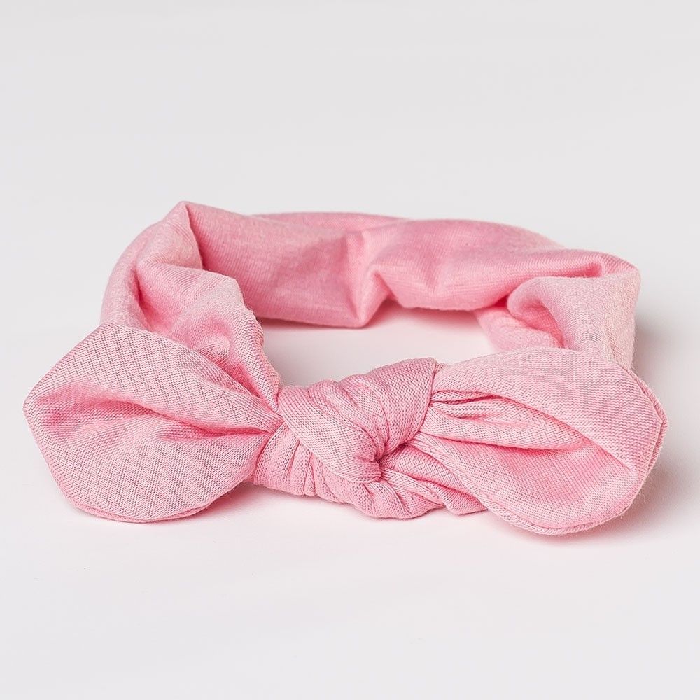 Turbante para bebé con lazo anudado