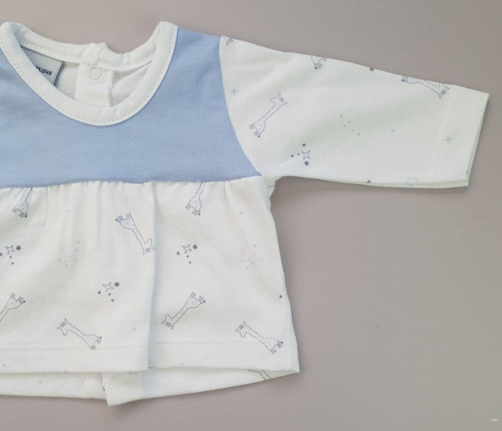 Conjunto de polaina y cuello canesú Giraffes