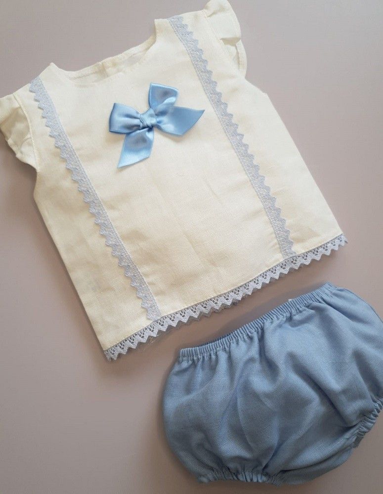 Conjunto de lino hombreras