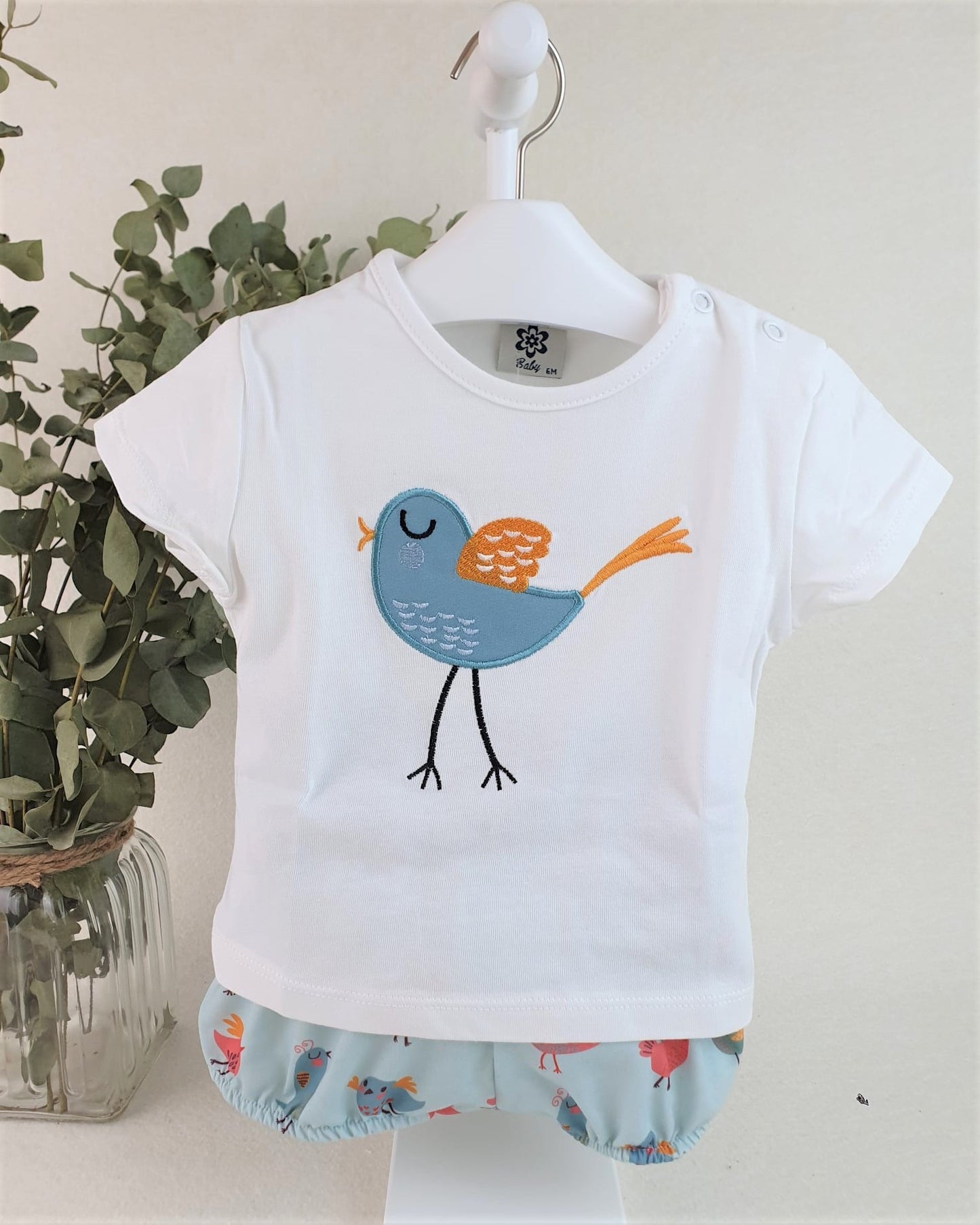 Conjunto de niño casual pajarito