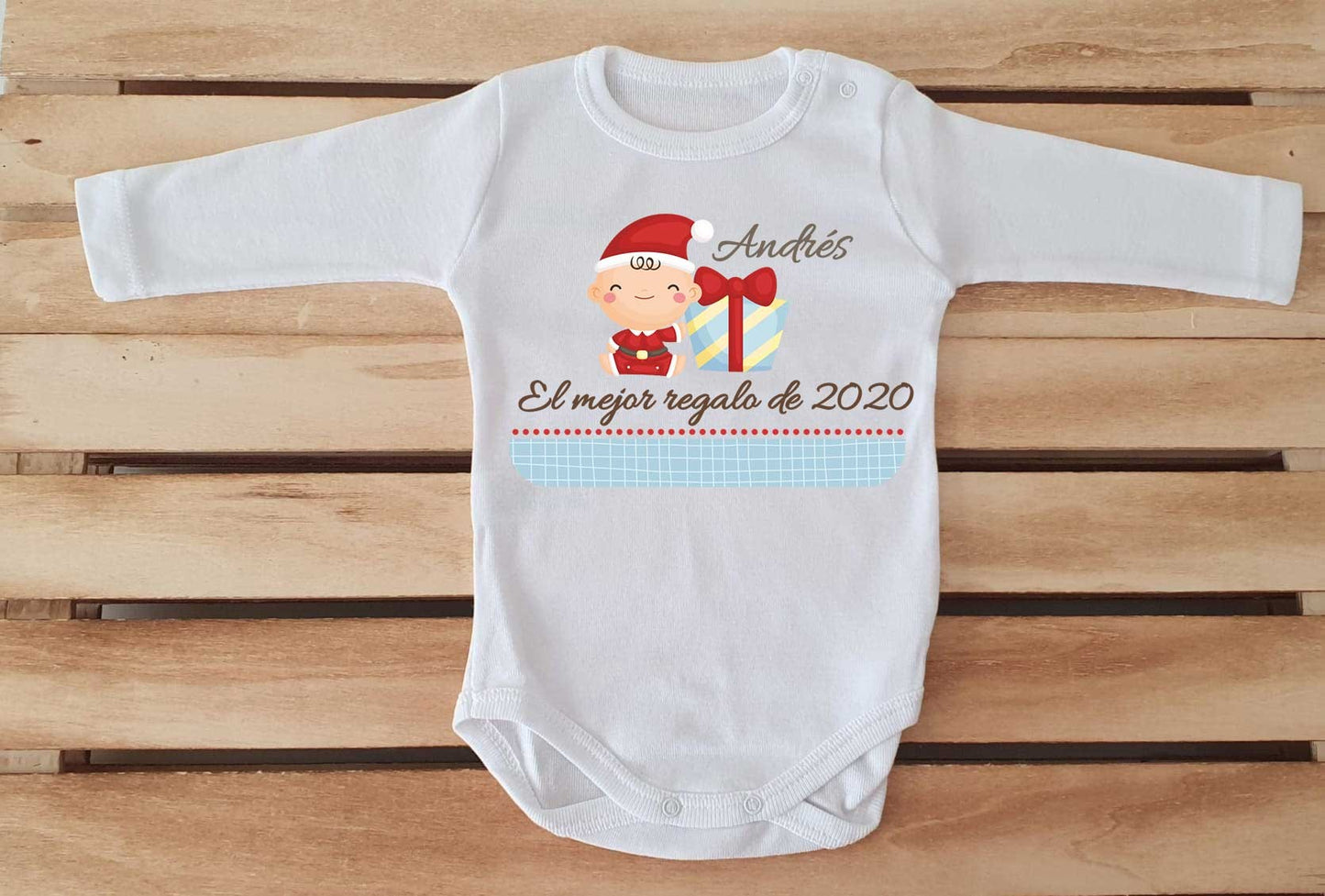 Conjunto con polaina personalizado con gorrito y manoplas - Bebé el mejor regalo