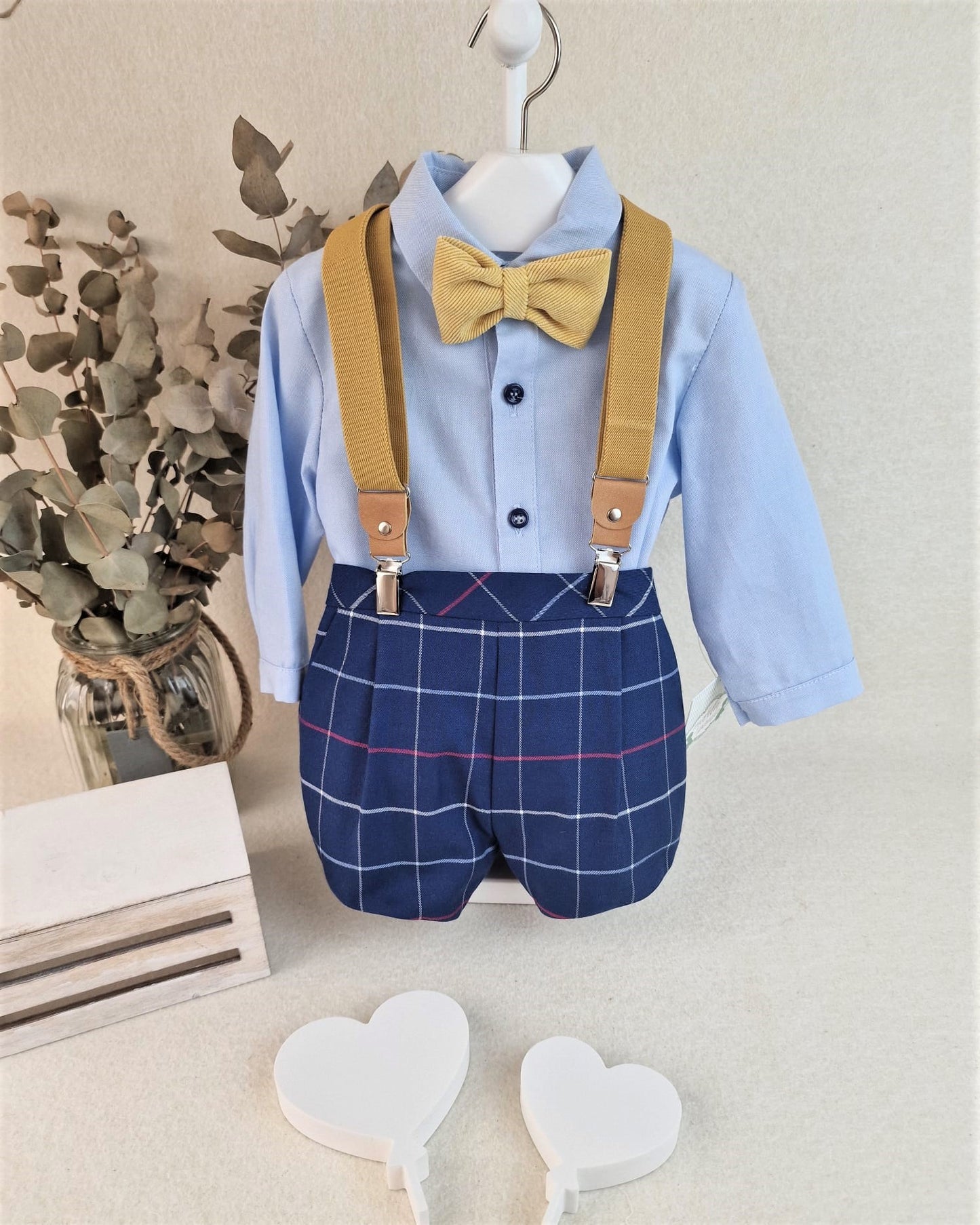 Conjunto bebe con tirantes Aurora