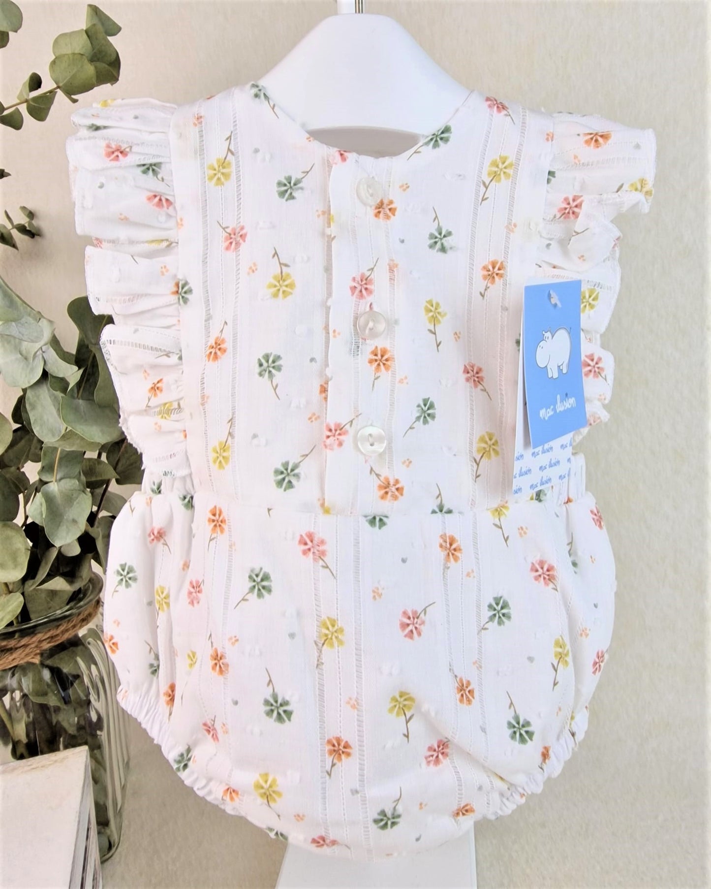 Pelele de niña flores de Milos