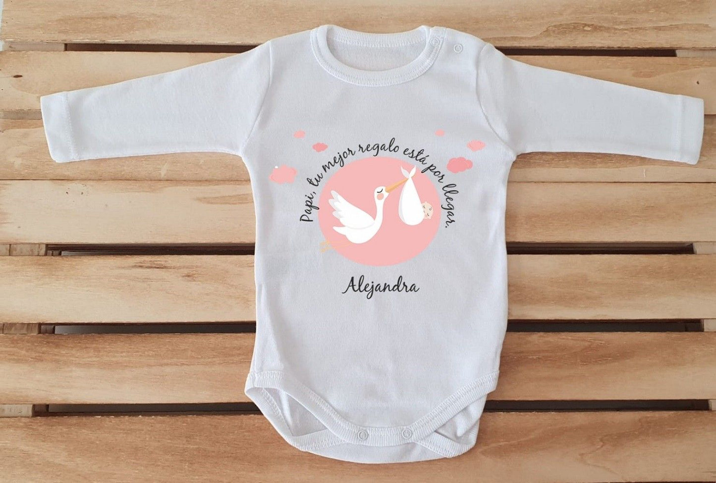 Conjunto completo - Papi, tu mejor regalo está por llegar con gor
