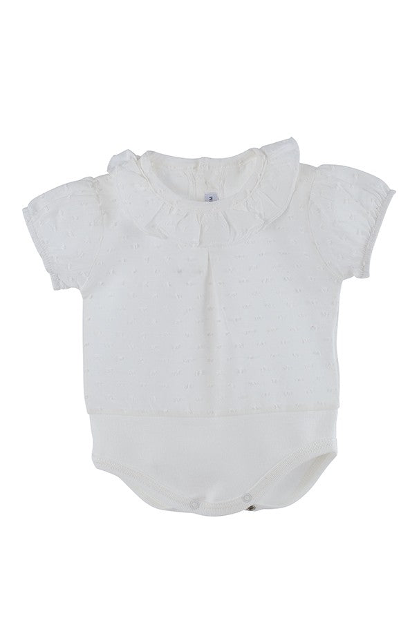 Body - camisa de plumeti de manga corta