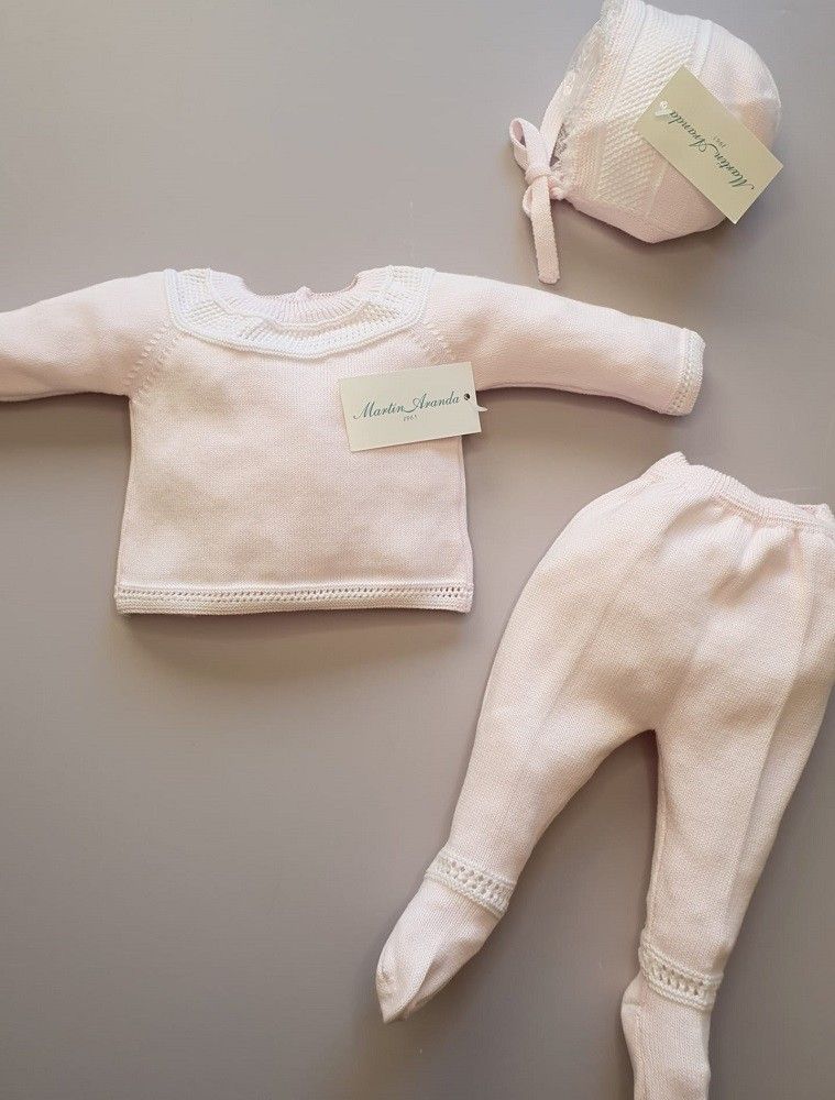 Conjunto con polaina cenefa