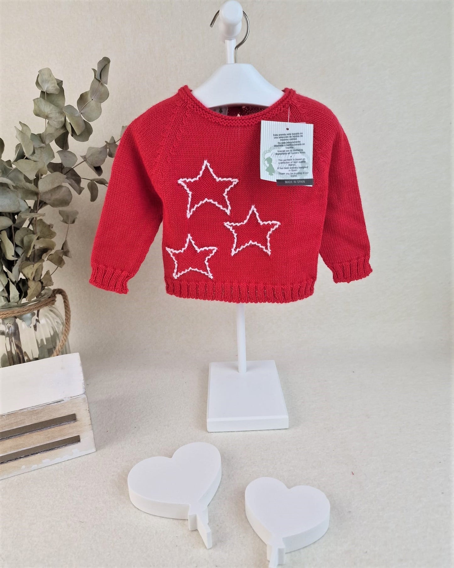 Jersey tres estrellas con croché