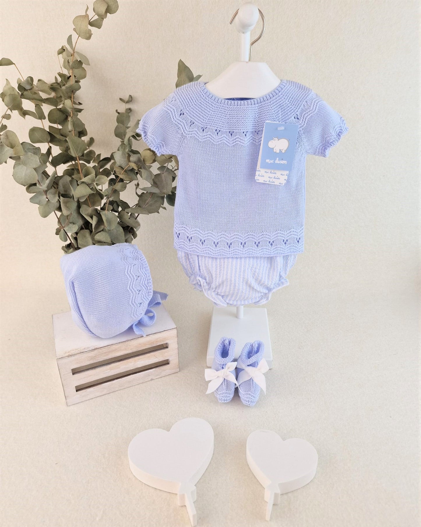 Conjunto de cuatro piezas sensación Santorini