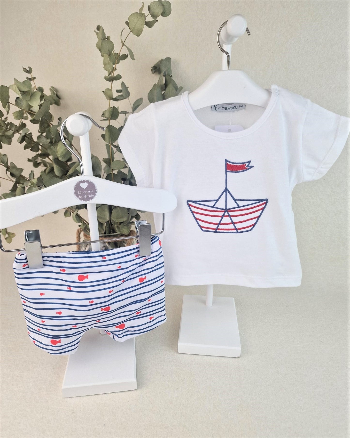 Conjunto baño niño Barquito