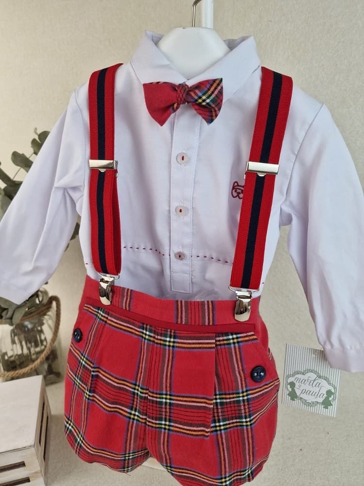 Conjunto bebé con tirantes Amor