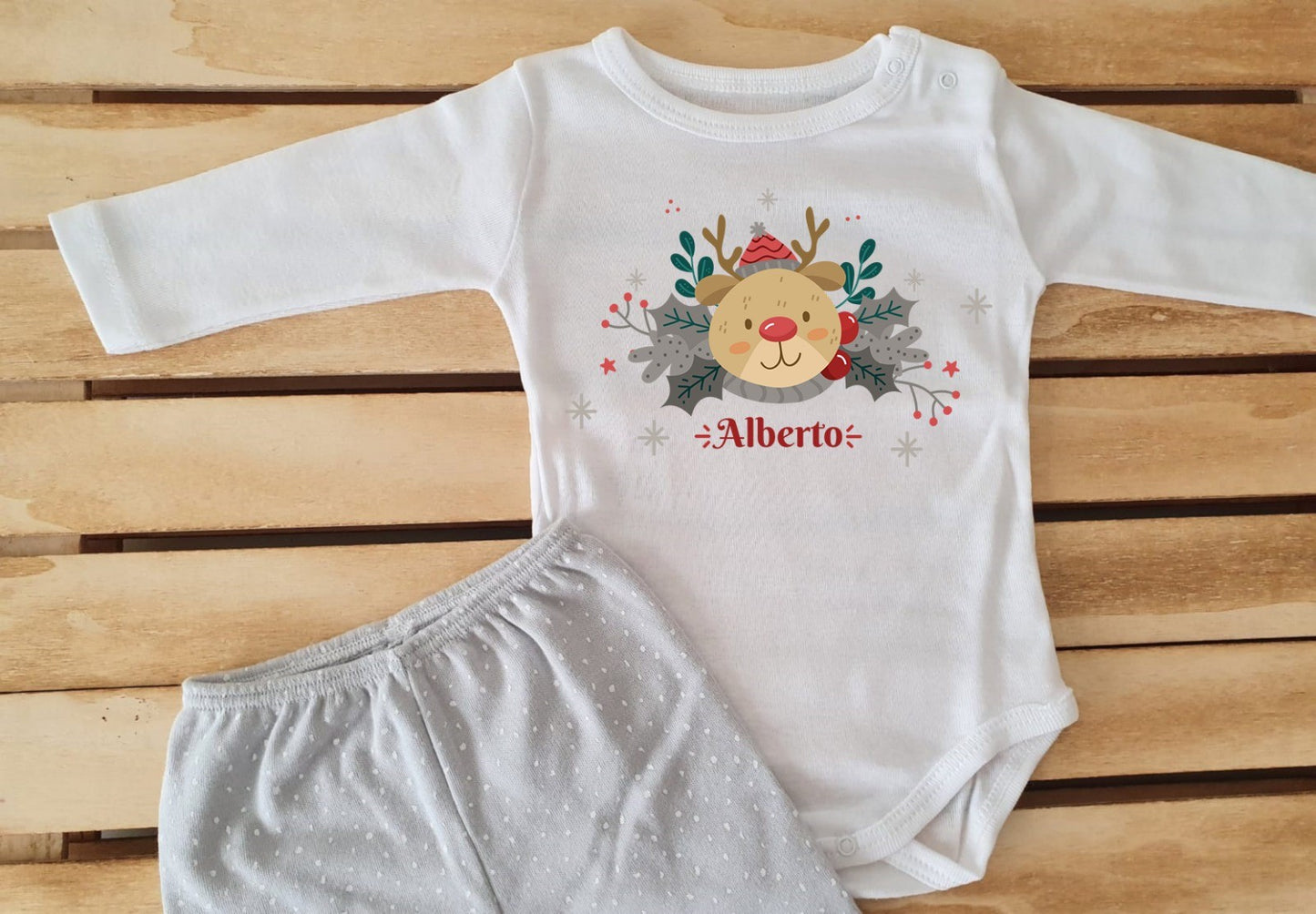 Conjunto con polaina - Reno con gorrito