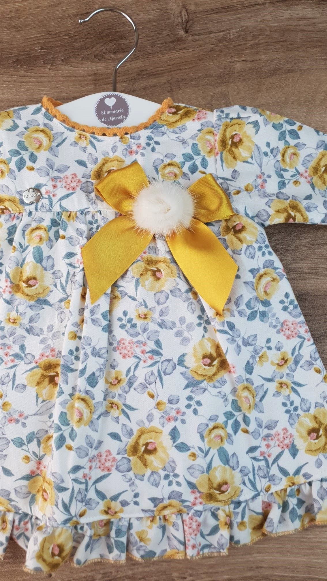 Vestido enterizo tela de flores