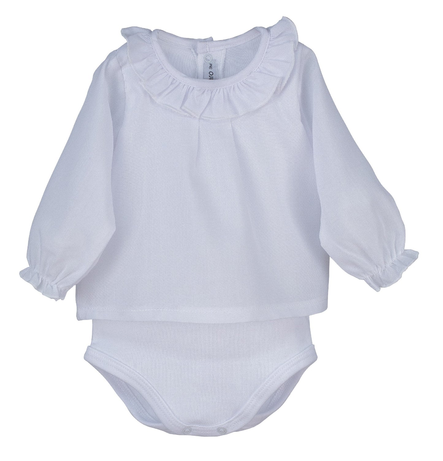 Body camisa manga larga con volante