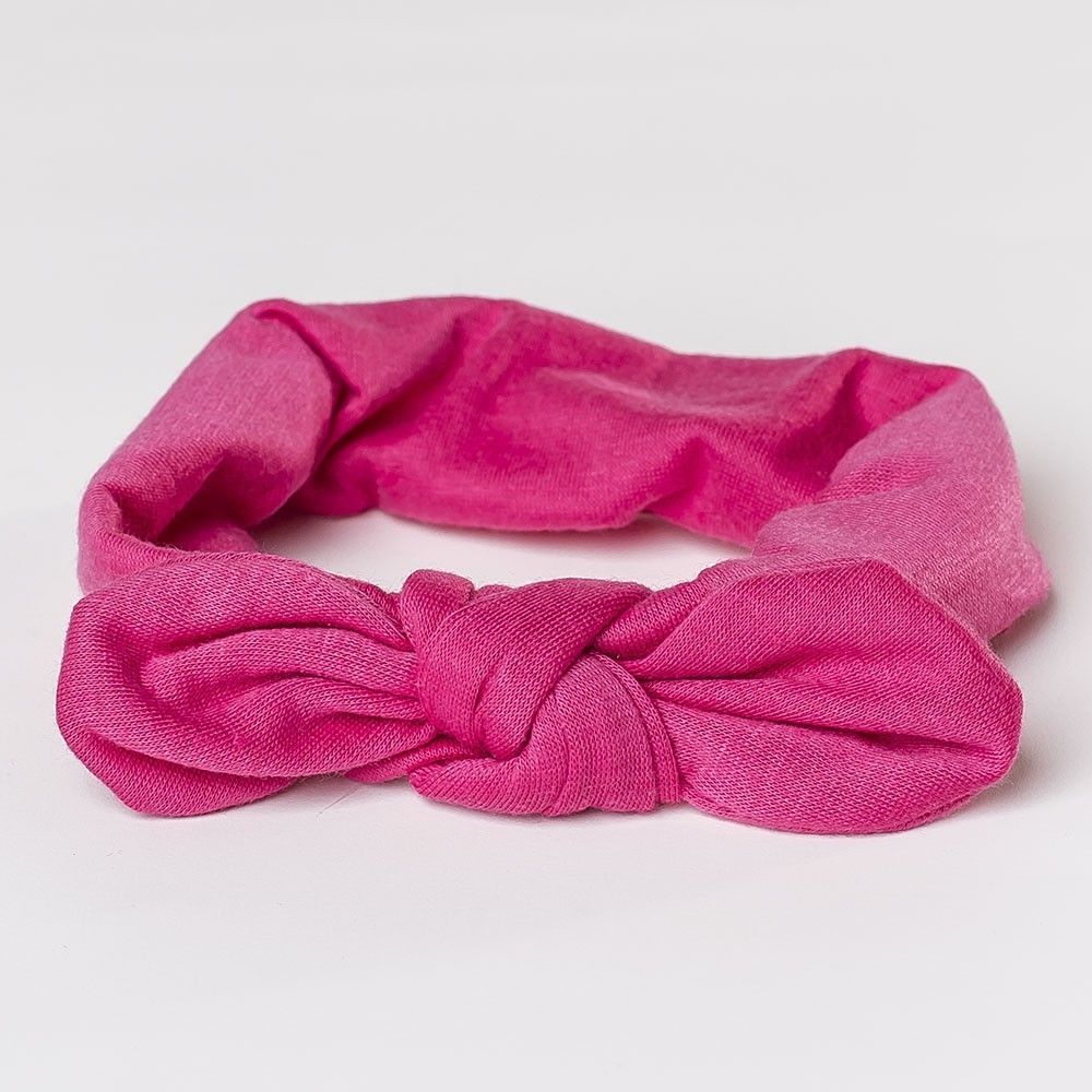 Turbante para bebé con lazo anudado