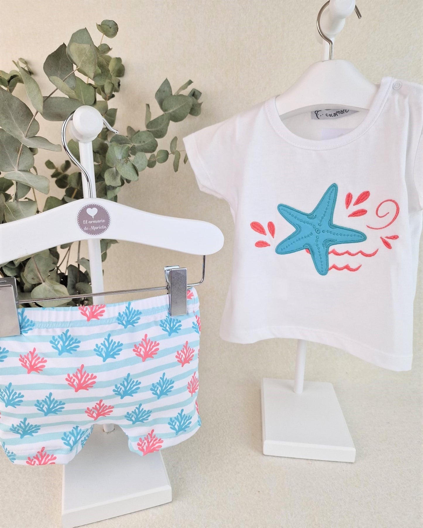 Conjunto baño niño Estrella de mar