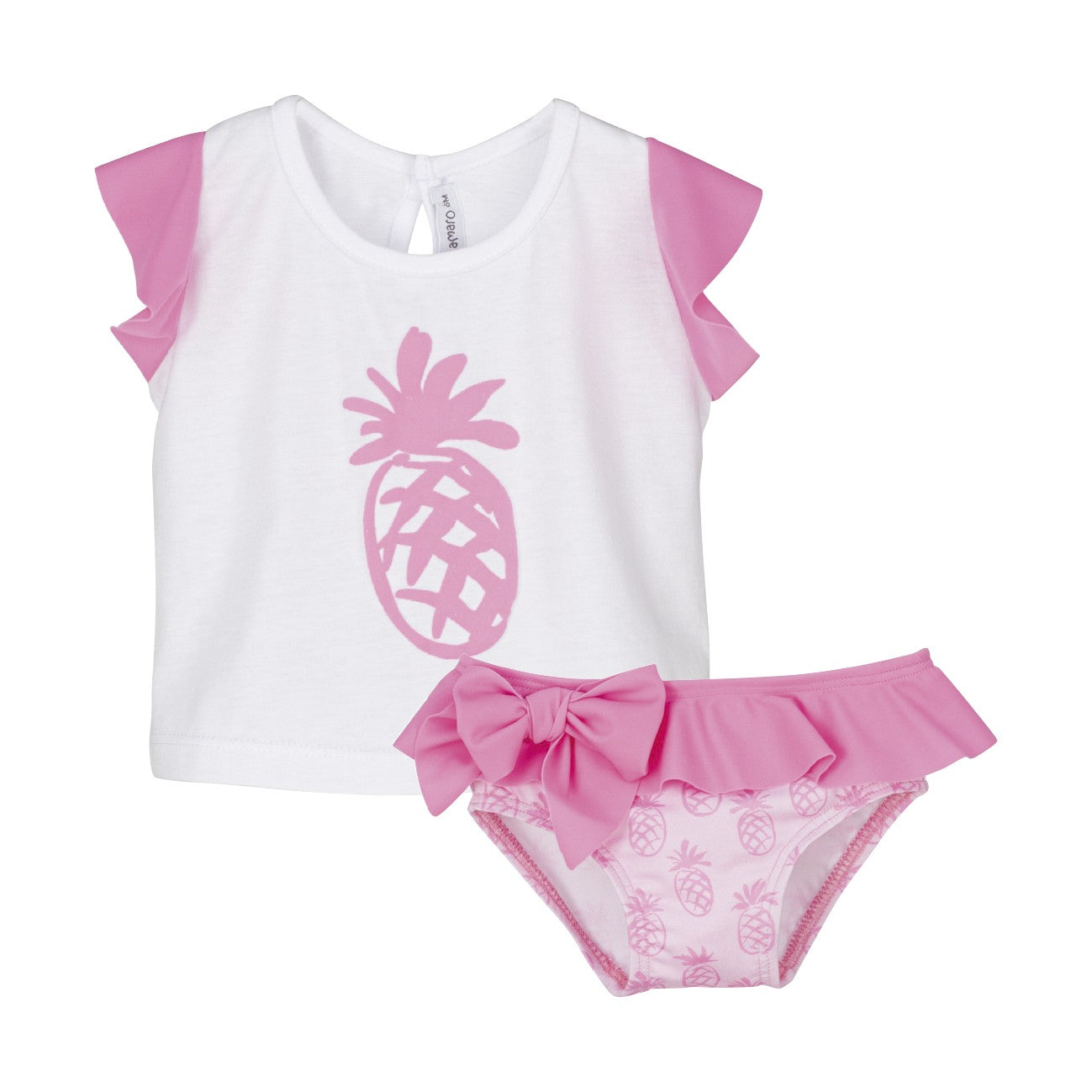 Conjunto baño niña piña