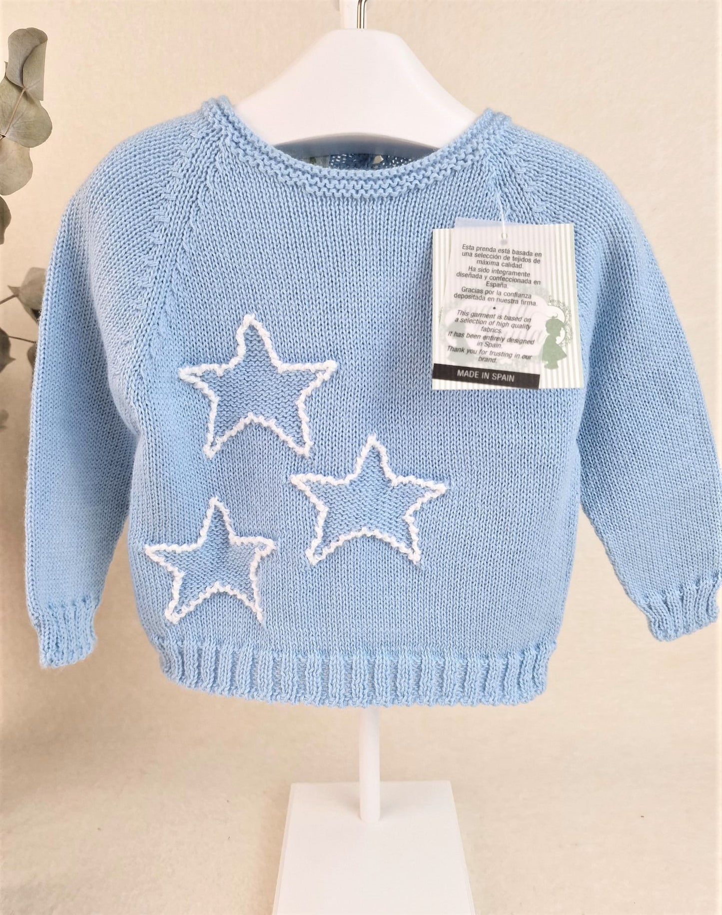 Jersey tres estrellas con croché