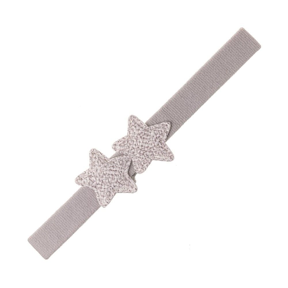 Turbante bebé con dos estrellas yute