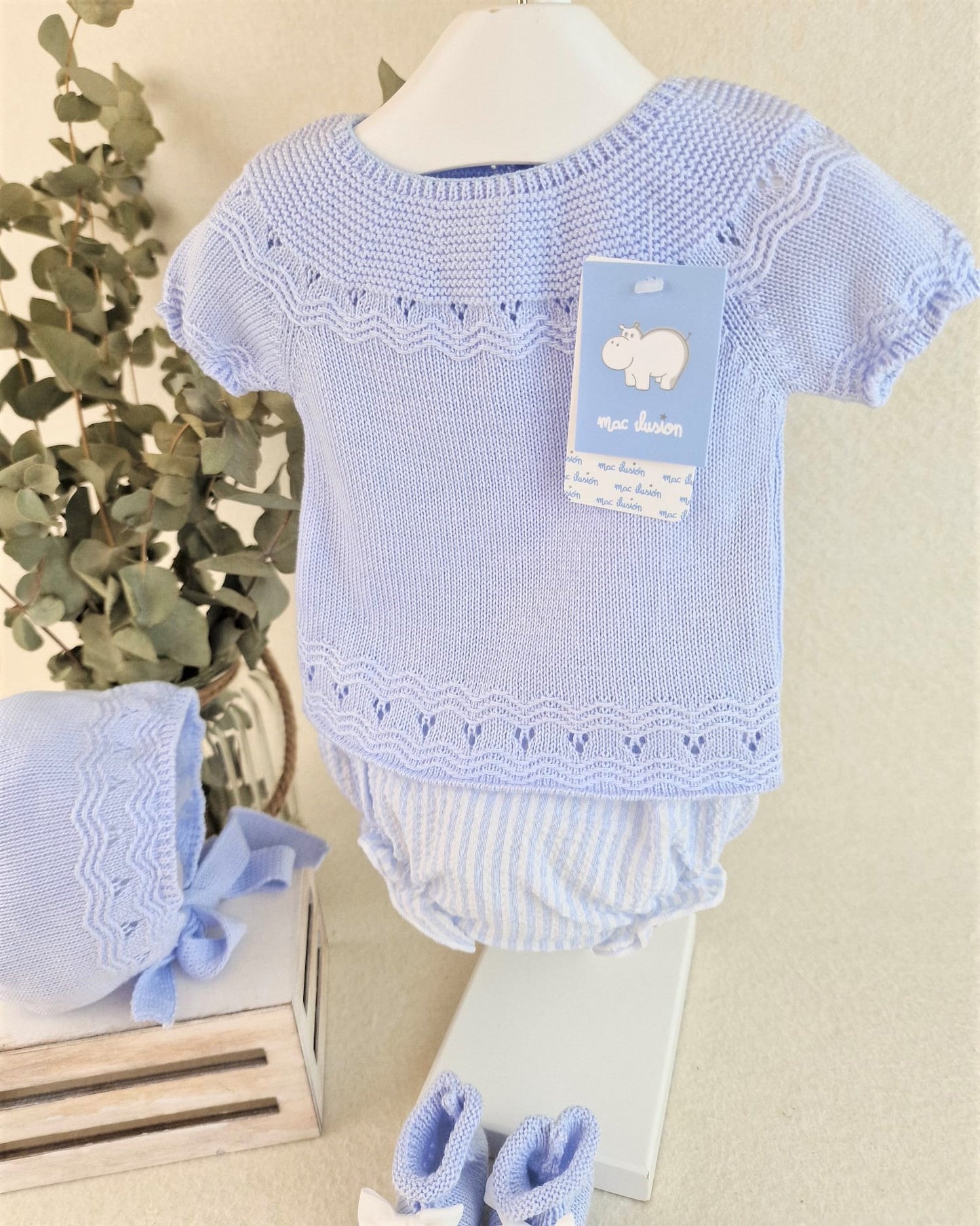 Conjunto de cuatro piezas sensación Santorini