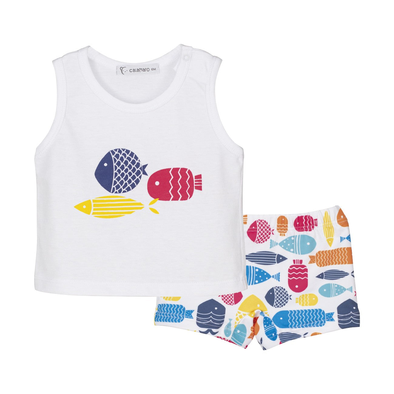 Conjunto baño niño peces
