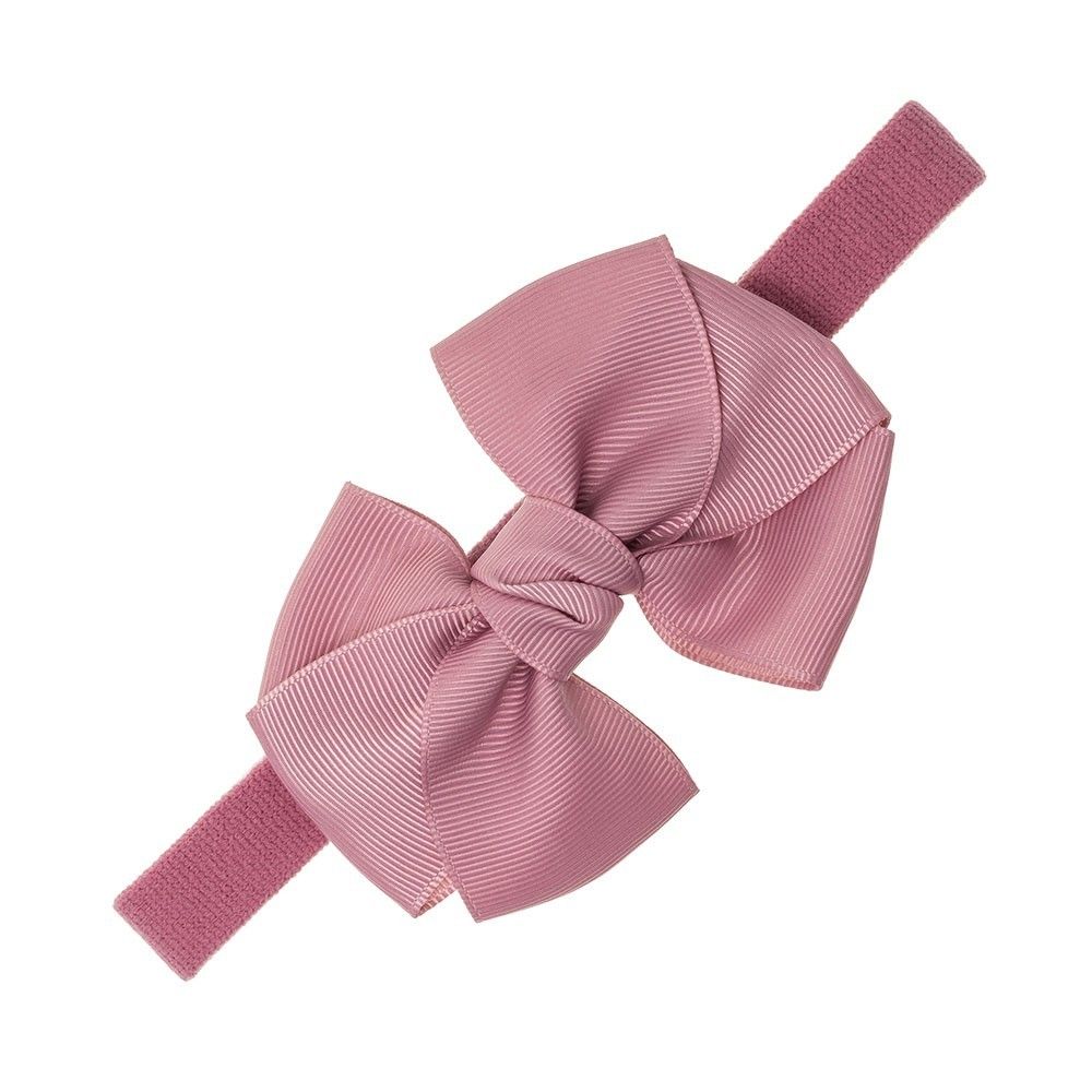 Turbante de bebé con lazo triple nudo grosgrain