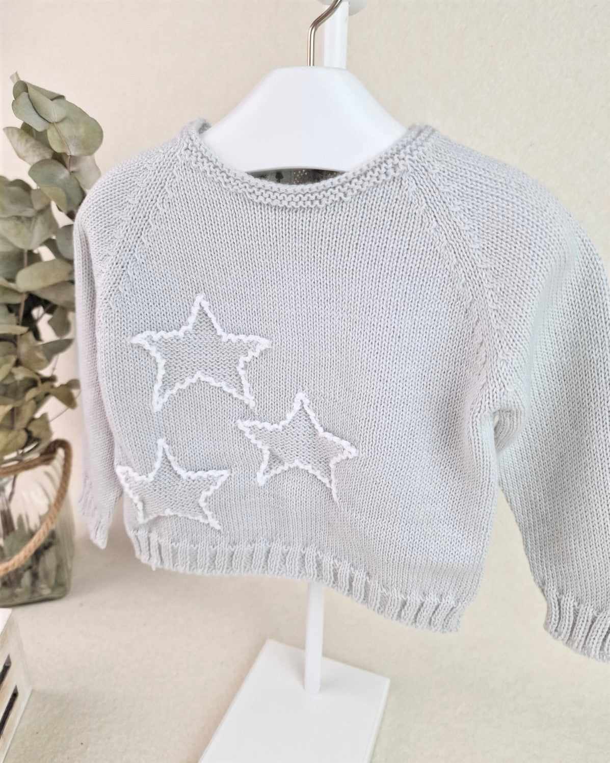 Jersey tres estrellas con croché