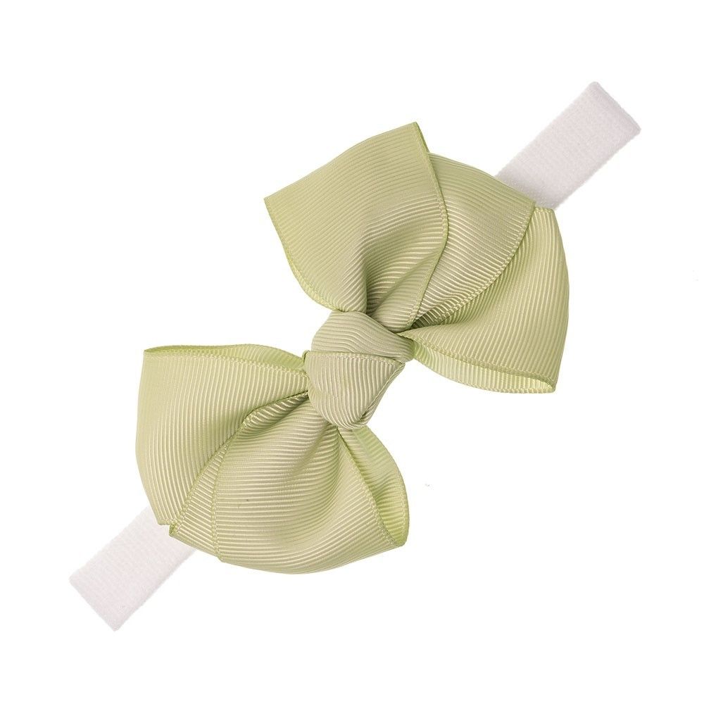 Turbante de bebé con lazo triple nudo grosgrain