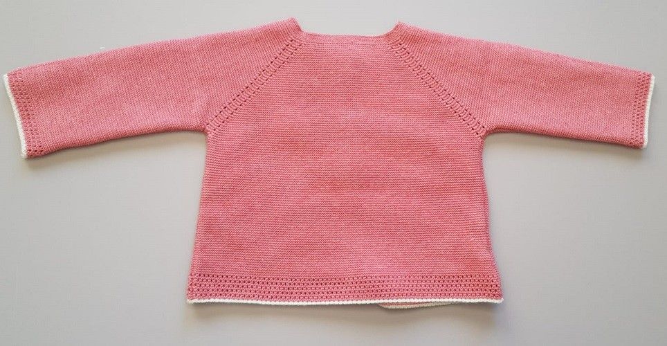 Cardigan de punto Hortensias