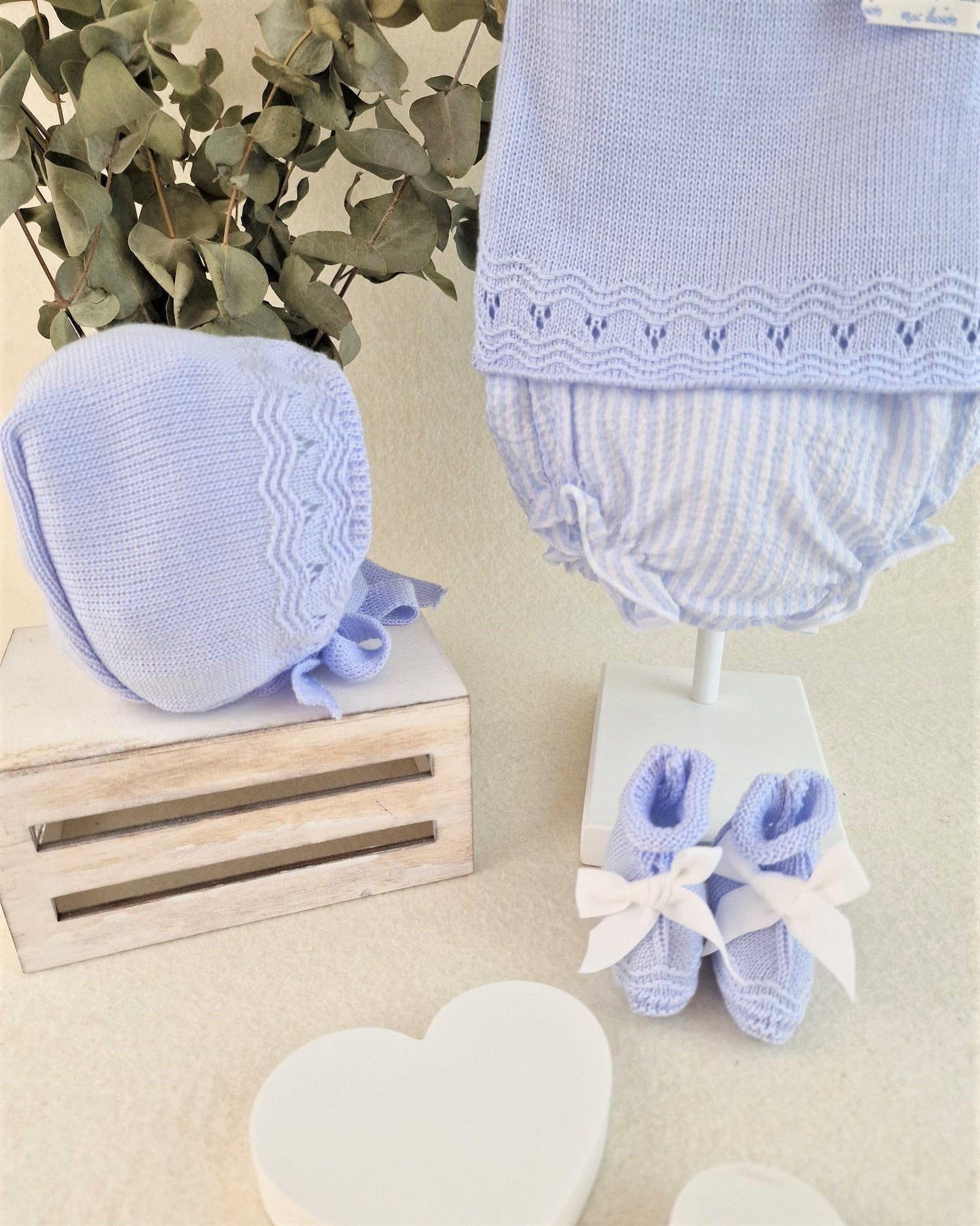 Conjunto de cuatro piezas sensación Santorini