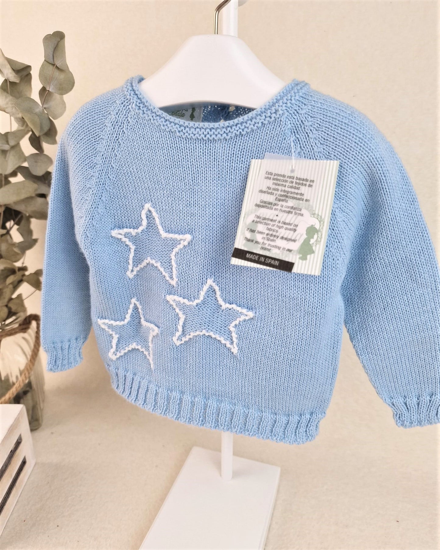 Jersey tres estrellas con croché