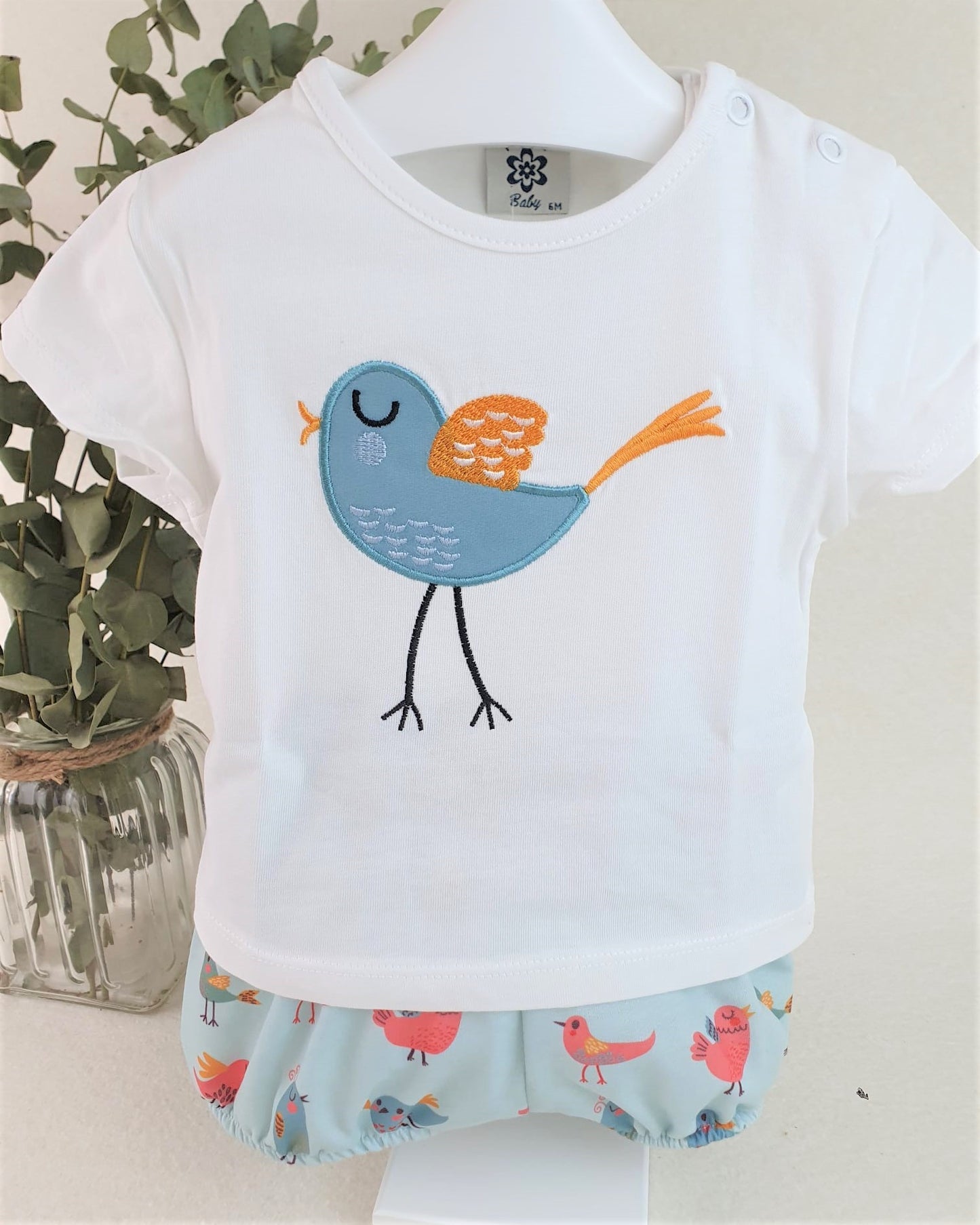 Conjunto de niño casual pajarito