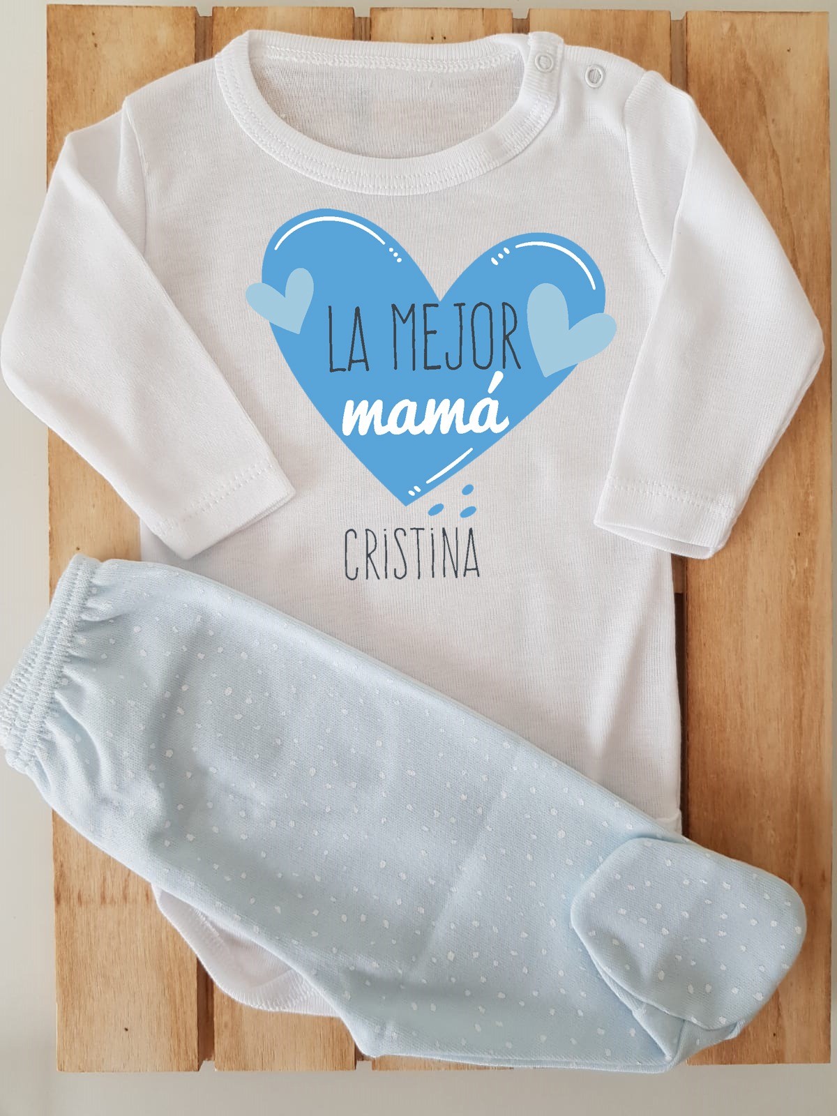 Conjunto con polaina personalizado - La mejor mamá
