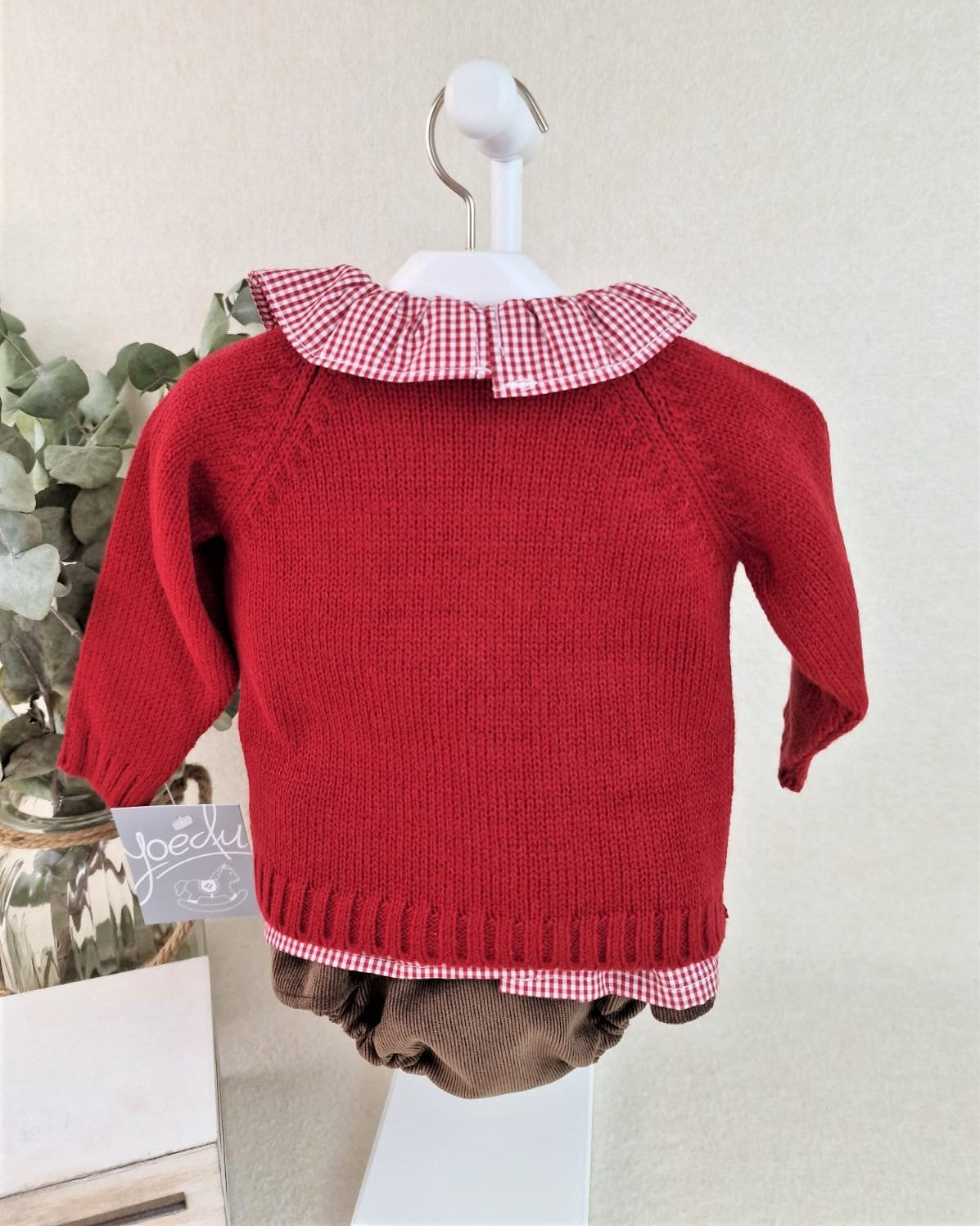 Conjunto baby tres piezas niña Oso y erizo