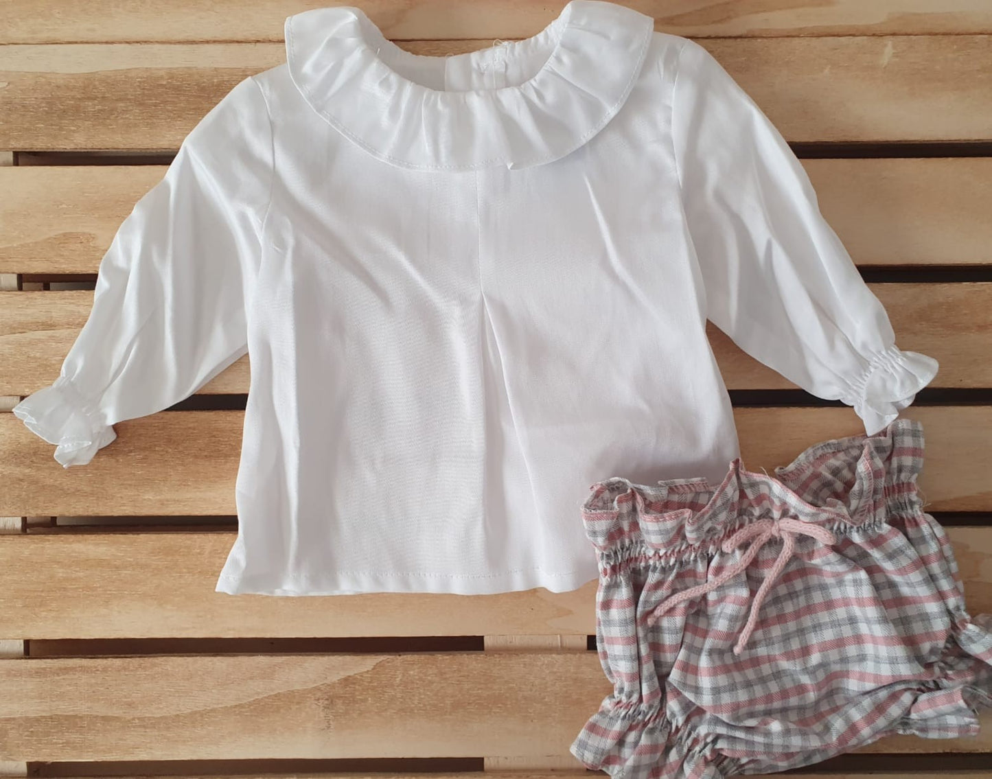 Conjunto de tres piezas ovejitas con lacito