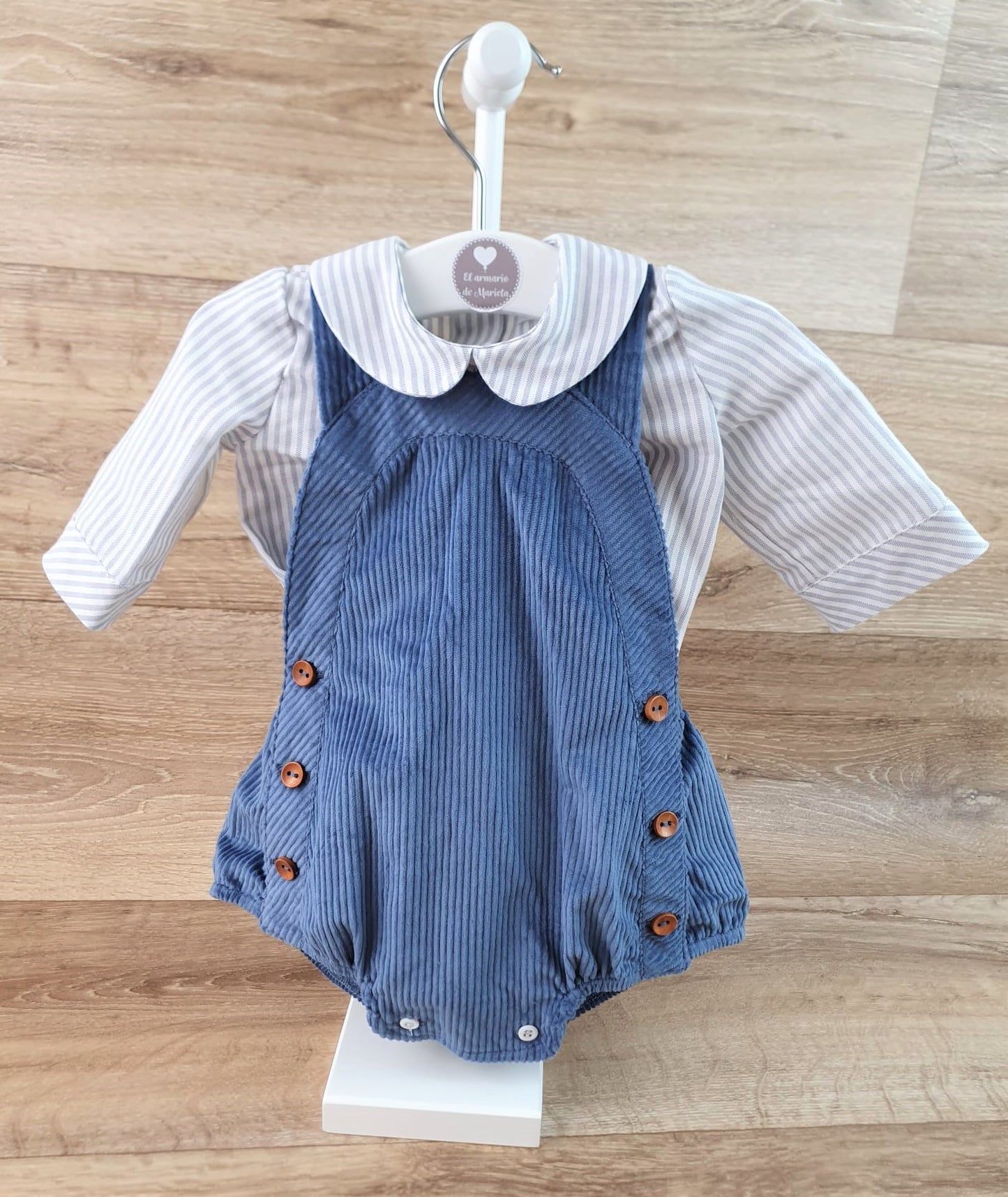 Camisa y peto de niño - Blue Essence