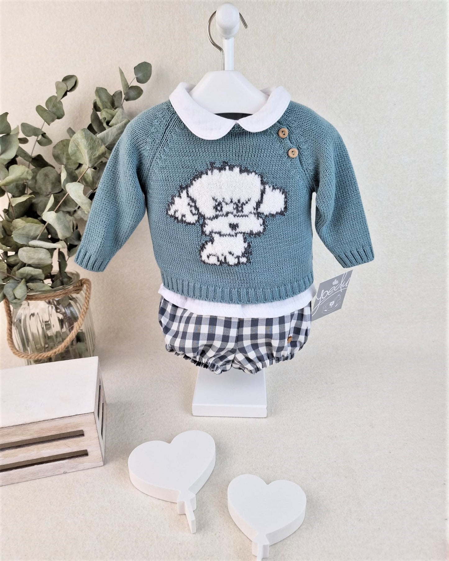 Conjunto baby tres piezas niño Marilyn