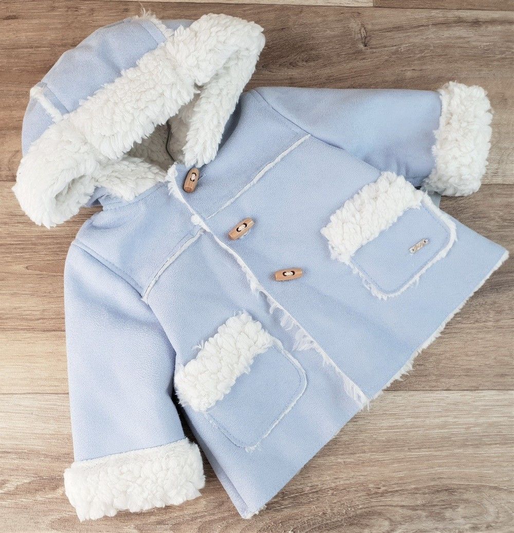 Abrigo bebé con capucha unisex