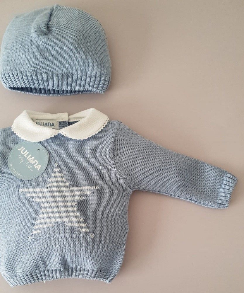 Conjunto con polaina bordado estrella