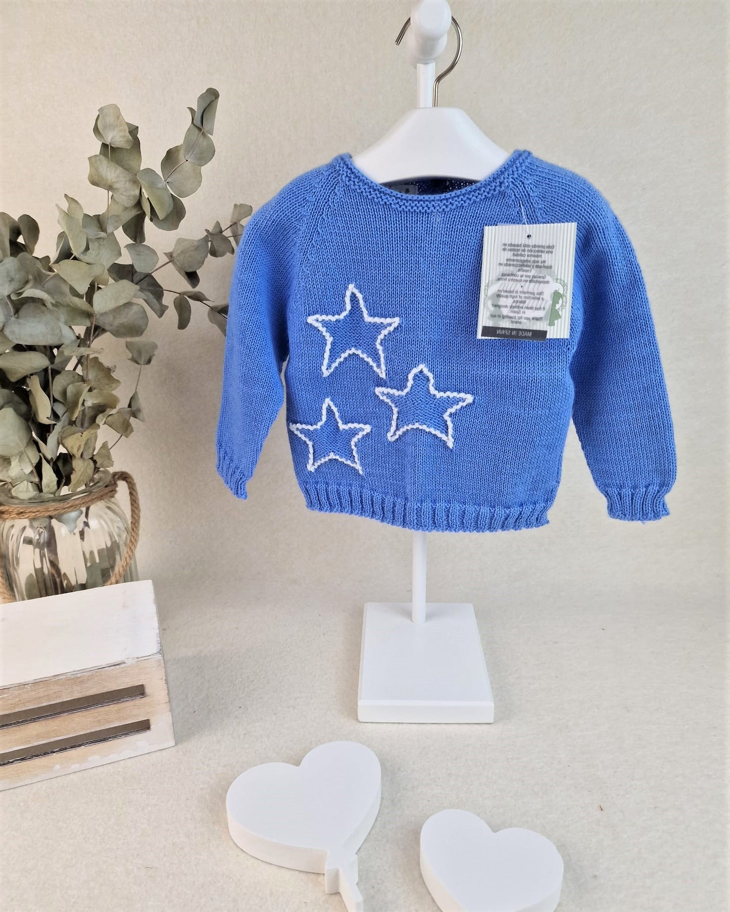 Jersey tres estrellas con croché