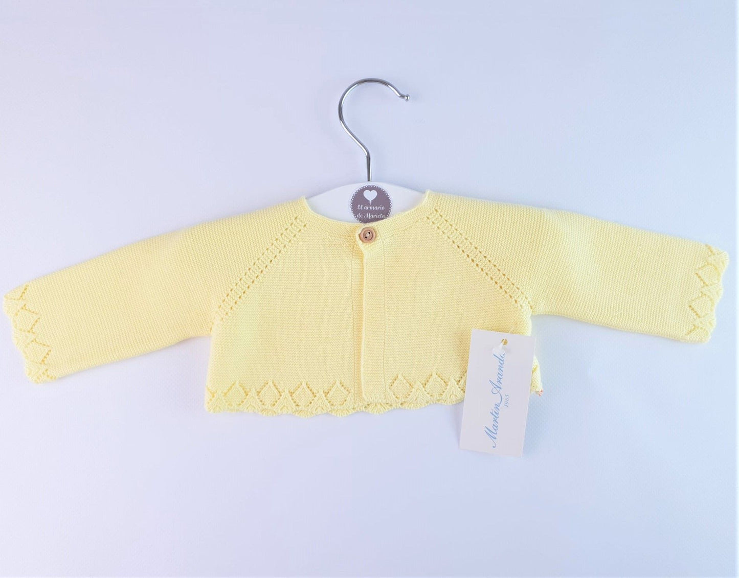 Cardigan punto corto Bordado calado