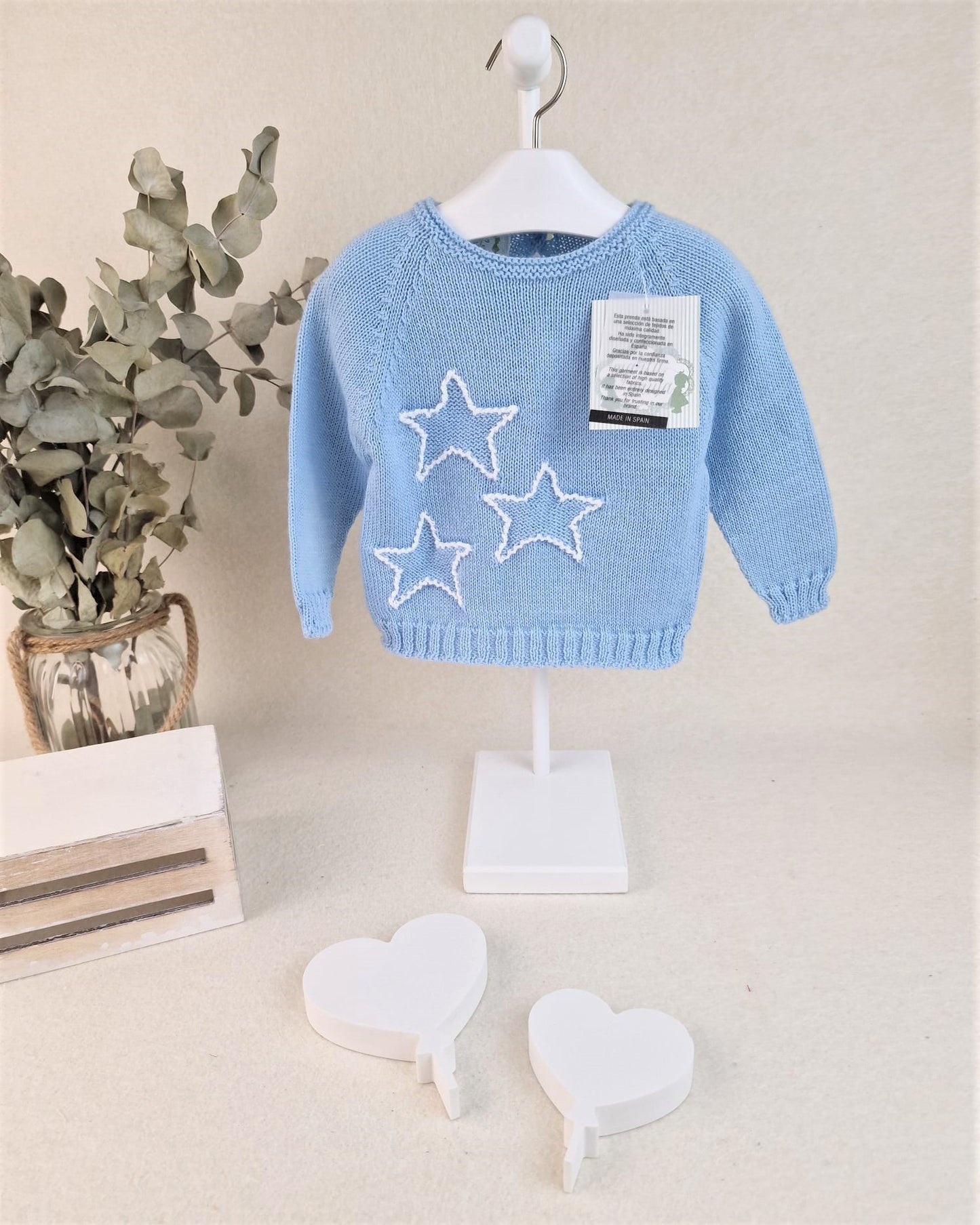 Jersey tres estrellas con croché