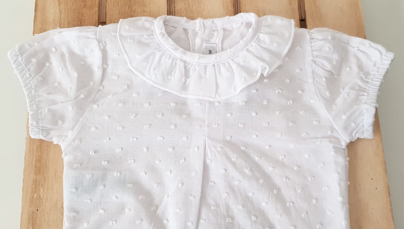 Body - camisa de plumeti de manga corta