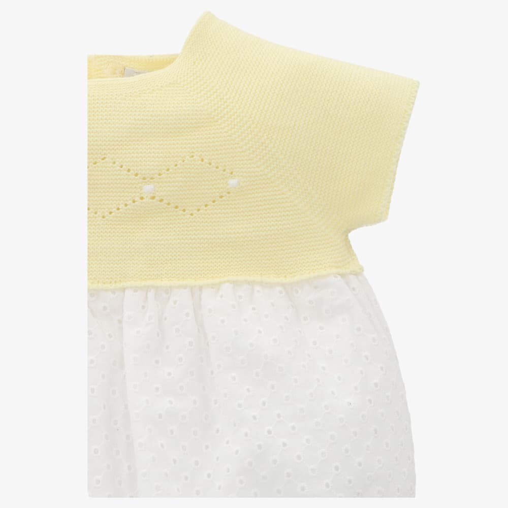 Pelele de punto y tela niño Ibiza