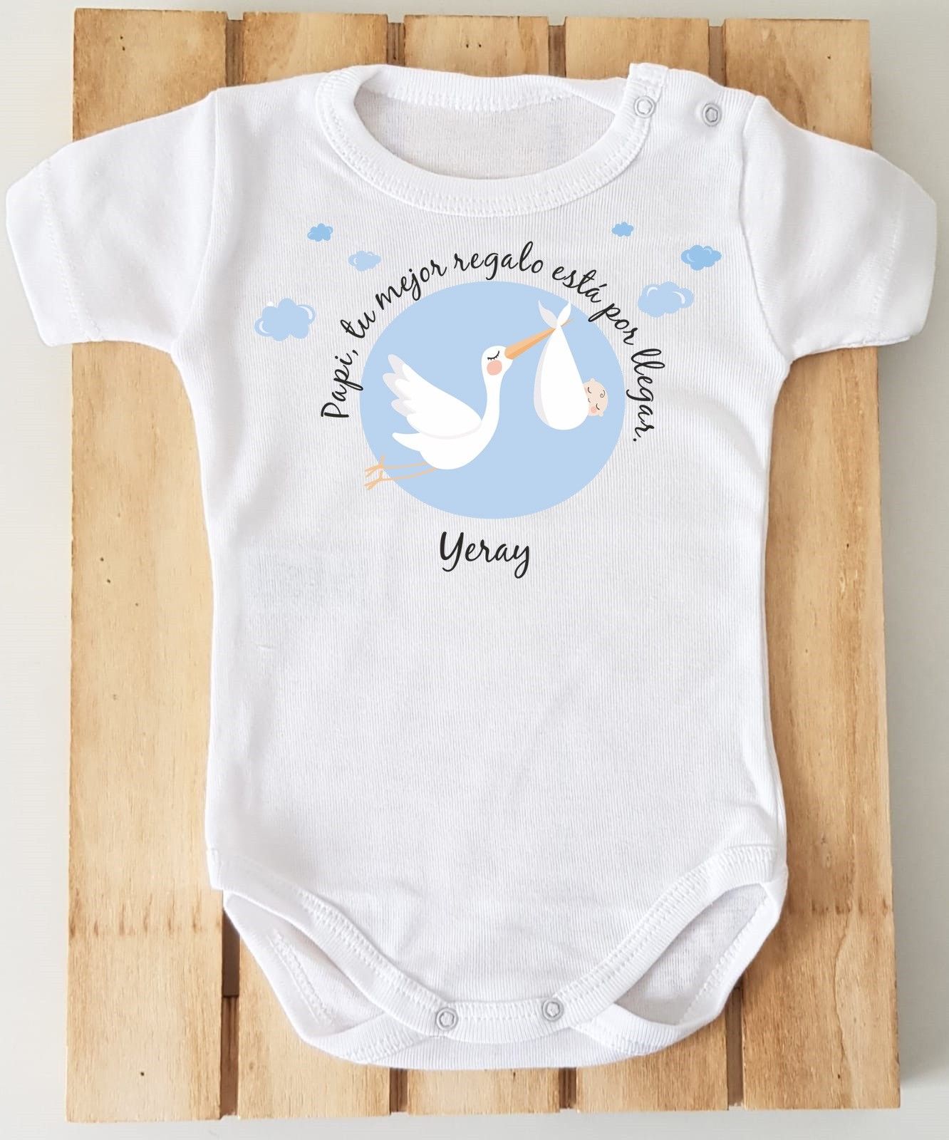 Conjunto completo con ranita - Papi, tu mejor regalo está por llegar