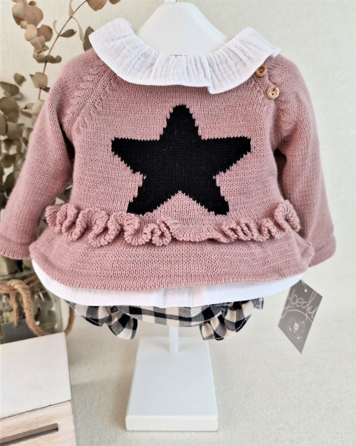 Conjunto baby tres piezas Vichy