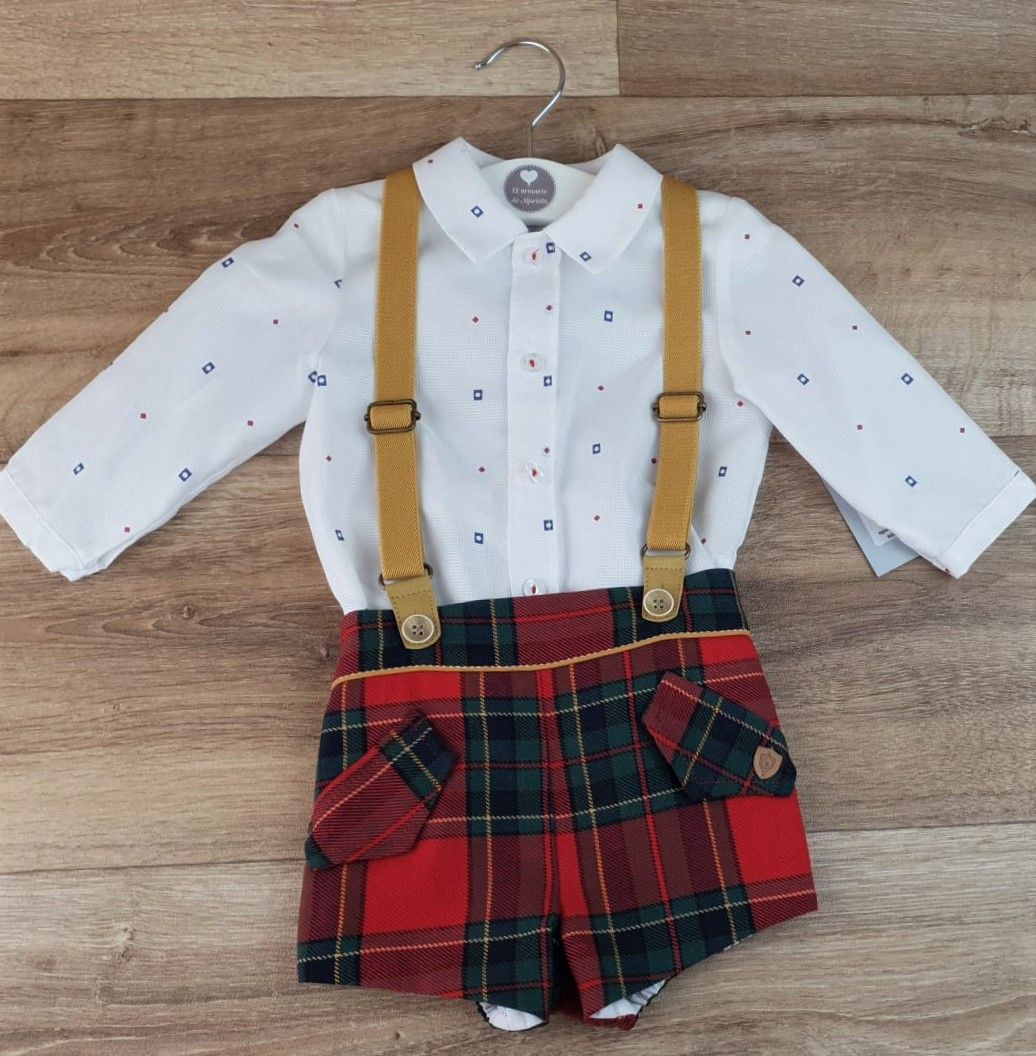 Conjunto bebé con tirantes Familia Atenas