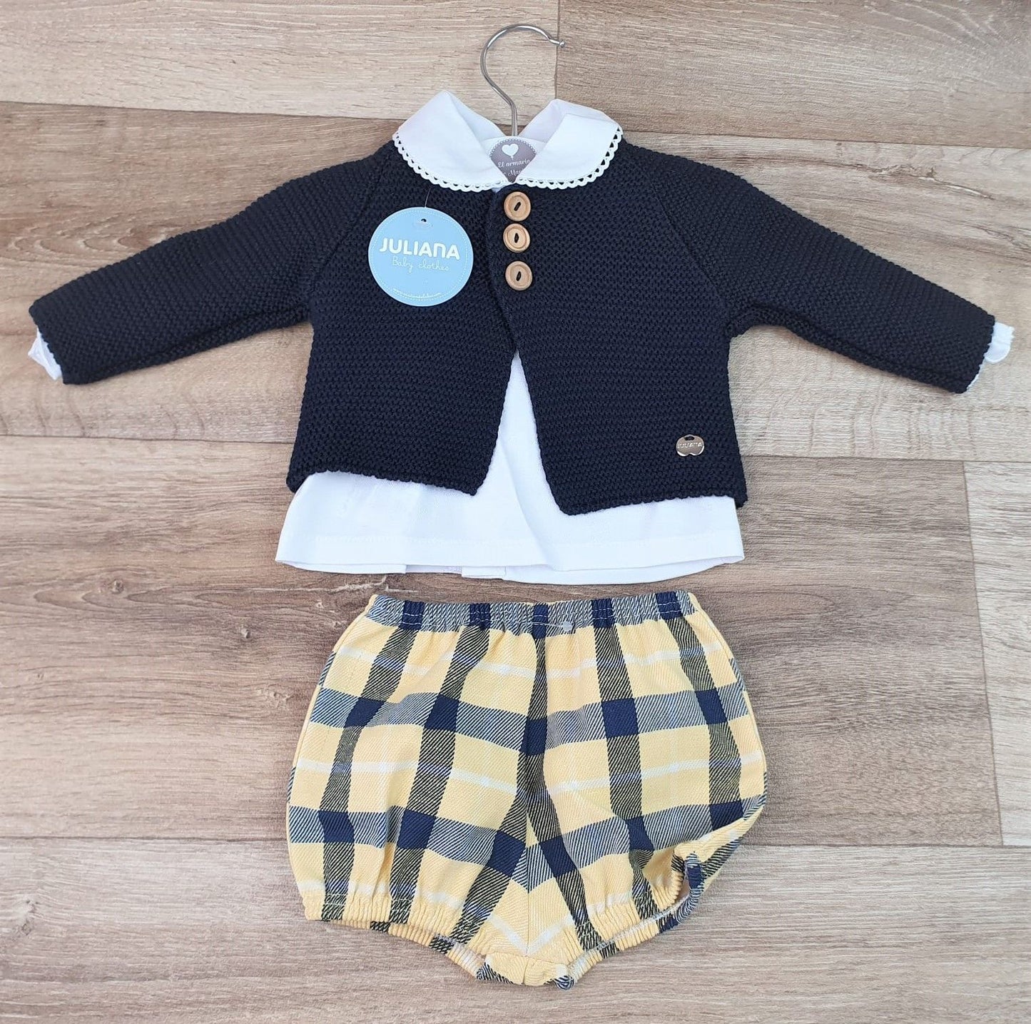 Conjunto tres piezas niño cuadros